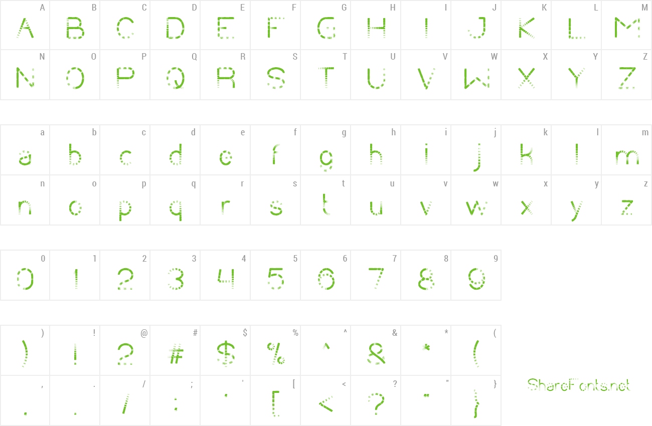 Font Chasing Tail preview